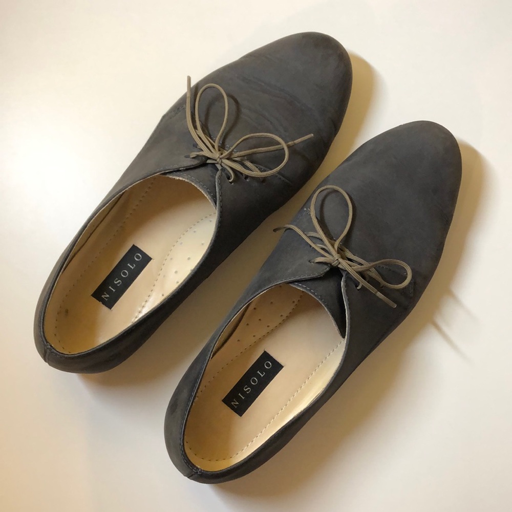 Nisolo Oliver Oxford Slate Grey
